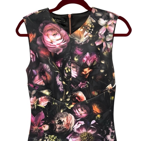 Ted Baker London Rasie Shadow Floral Sheath Bodycon Dress Women’s US6 - Picture 7 of 16